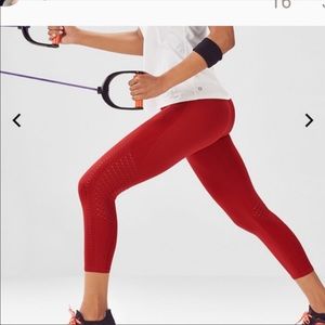 Fabletics Red Seamless Leggings